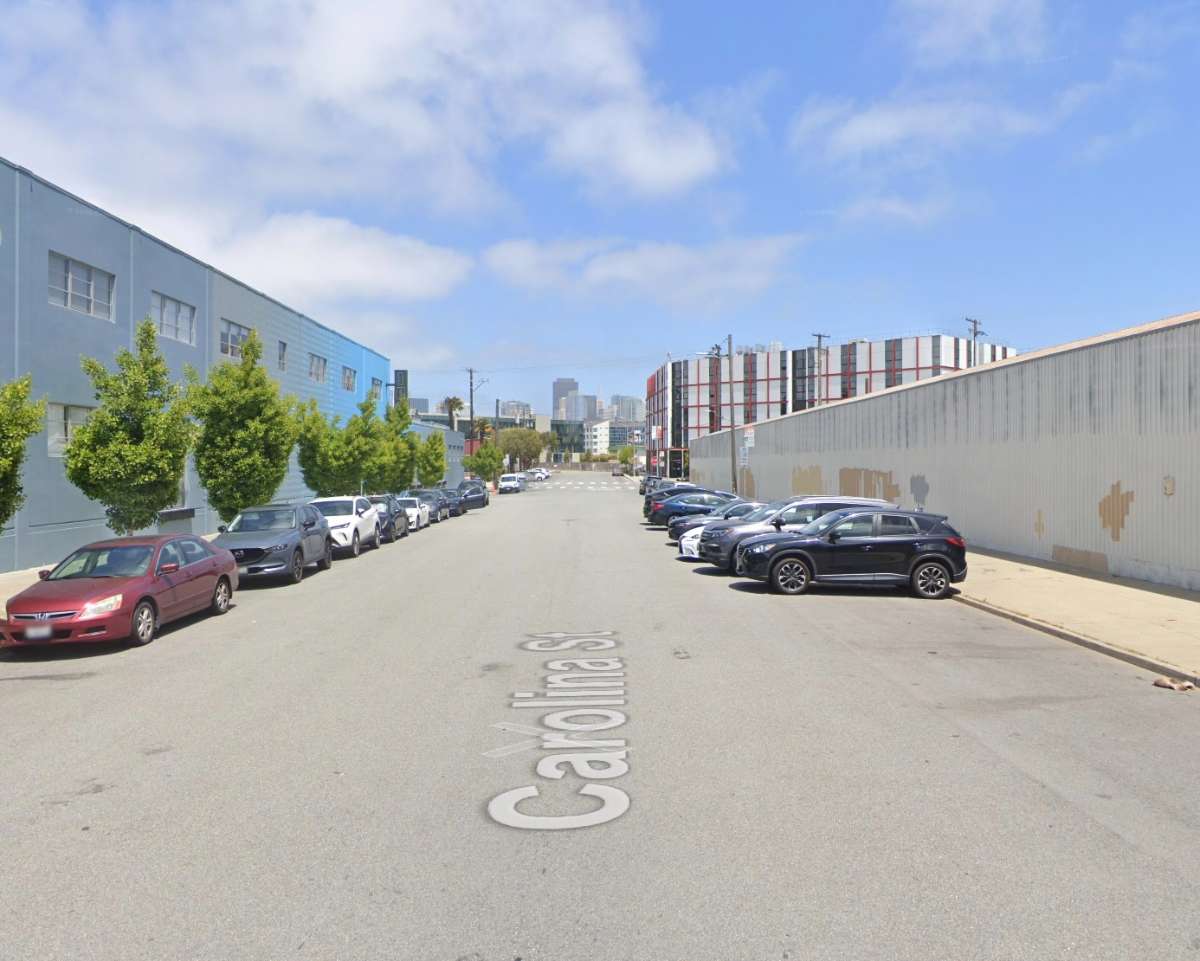 Existing conditions on Carolina Street looking north toward downtown