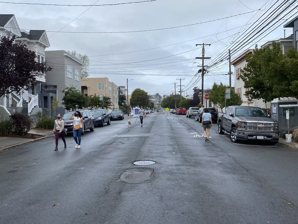 Sanchez Street greening opportunity