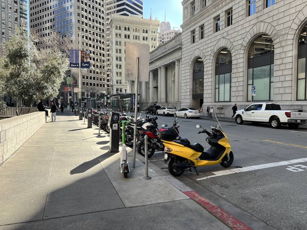Sansome Street site area in the Financial District